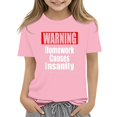 thumbnail image 3 of Grblisyd First Day of School Girls Boys T Shirts Kids Summer Letter Print Crewneck Tops Short Sleeve Cute Tees 5-14 Years, 3 of 4