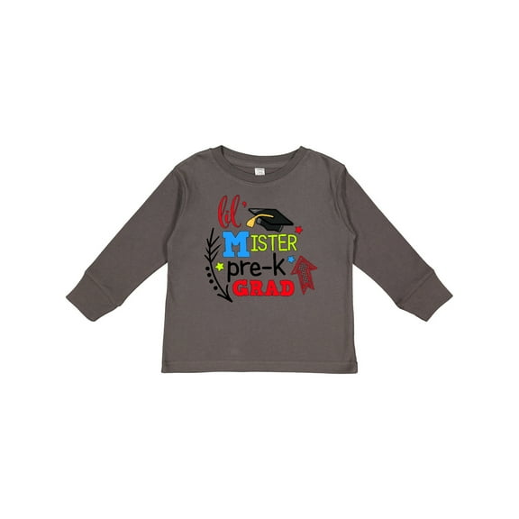 Inktastic Lil Mister Pre-k Grad with Arrows Boys Long Sleeve Toddler T-Shirt