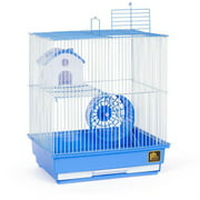 Angle View: Two Story Hamster Cage - Blue