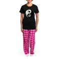 thumbnail image 4 of CafePress - Wolf Therian Ying Yang Women's Dark Pajamas - Women's Short Sleeve Print T-Shirt and Pants Dark Cotton Pajama Set, 4 of 7