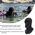 thumbnail image 4 of Advancent Gorro de buceo de 3MM, gorro térmico elástico para la cabeza, traje de neopreno negro para esnórquel, equipo de esnórquel para natación de Deportes acuáticos Negro L Advancent OD029072-03, 4 of 6
