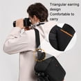 thumbnail image 4 of Cwatcun D133 Medium Camera Chest Bag - Nylon & PVC Waterproof, Multi-Functional with Adjustable Partition Storage, Shoulder/Handheld/ Design, Tripod Strap, Scratch-Resistant for DSLR/Mirrorless, 4 of 6