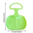 thumbnail image 3 of 1pc Color Random Sliders Sledge With Handle;Children's Butt Slider Sledge Snow Slider Snow Racer For Tobogganing Sledging Small Shape Sliders Sledge Winter Outdoor Sports Skiing, 3 of 7