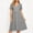 Gray, variant on Wedding Dresses for Ladies Bride Prom Trendy Casual V-Neck Short Sleeve Loose Knee-Length Midi Dress Army Green XL