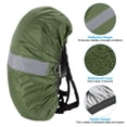 thumbnail image 3 of Unique Bargains 65-75L Waterproof Backpack Rain Cover with Reflective Strap XL Olive, 3 of 6