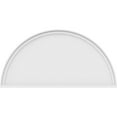thumbnail image 3 of Ekena Millwork 42"W x 21"H x 2"P Half Round Smooth Architectural Grade PVC Pediment, 3 of 7