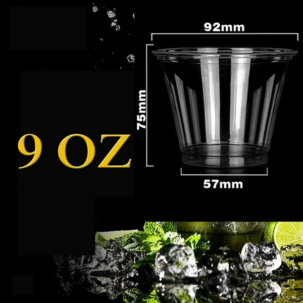 Clear Plastic Cups 9 Ounce Disposable Cups Plastic Wine Cups