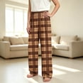 thumbnail image 7 of JOANKDMI Boys Girls Plaid Lounge Pants Size 9-10 Relaxed Fit Elastic Waist Sleepwear Comfy Pajama Bottoms Classic Tartan Everyday Casual Nightwear Trousers, 7 of 7