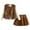 Brown, variant on Girls' Clothes 2025 Spring/summer Girls Clothing New Girls Clothing Lace Sleeve Top Printed Half Skirt Set