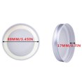 thumbnail image 4 of 24Pcs 86mm Split-Type Wide Mouth Lids; Storage Jar Caps; Jars Lids Storage Caps Storage Jar Caps; Seal with Sealing Rings Replacement Seal Cover, Silver, 4 of 8