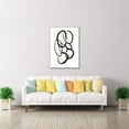 thumbnail image 4 of Linked 1 by Design Fabrikken 22 x 30 Wall Art Print on Canvas Fabric Black, 4 of 4