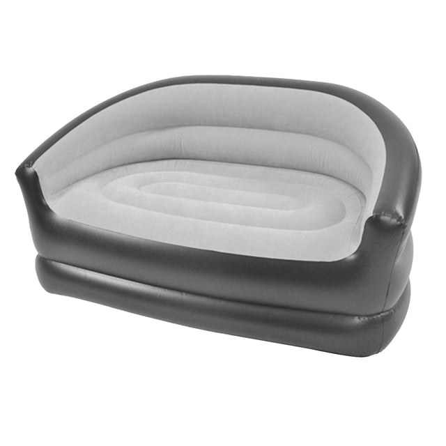 Muebles ligeros Soledad Sofá Inflable Gris 138 cm x 87 cm x 71 cm