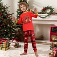 thumbnail image 4 of Christmas Family Pajamas Matching Sets, Gift Box Print Long Sleeve Tees and Plaid Pants, Cozy Loungewear for Family Matching Sets, 4 of 8