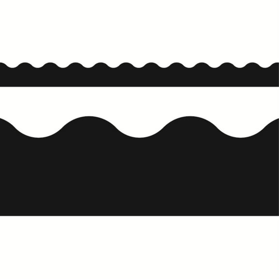 Terrific Trimmers Solid Colors Board Trim, 2.25" X 39 Ft, Black | Bundle of 5 Each