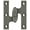 Antique Nickel, variant on Deltana OK3025B3UNL-L 3 x 2.5 in. Olive Knuckle Hinge, Unlacquered Bright