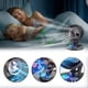 thumbnail image 1 of RKSTN portable fan Small Desktop Fan, 3-speed Strong Airflow, Quiet Small Desktop Fan, Can Be Timed, Changeable-color Light, For Home Office And Bedroom Interior, 1 of 8