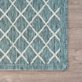 thumbnail image 6 of Laddha Home Designs 7.75' x 9.75' Blue and Ivory Array Rectangular Outdoor Area Throw Rug, 6 of 9