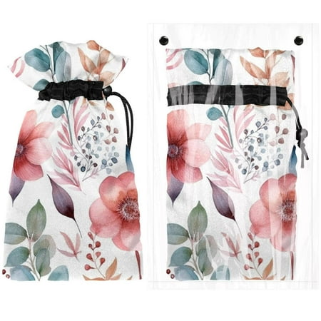 

Josid Floral Pattern Reusable Outdoor Faucet Insulation Covers Waterproof and Freeze-Resistant Spigot Protector Bags 2 Pack 11 x 6.9