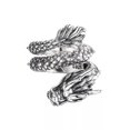 thumbnail image 5 of HOOUN Solid 925 Silver Band Men Best Lucky Retro Circle Dragon Ring 19.2g, 5 of 5