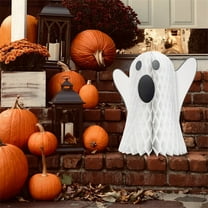 Halloween Honeycomb Ball White Ghost Honeycomb Ornament Theme Party Decoration to Create a Festive At-mosphere