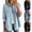 Blue, variant on Hvogkswy Oversized Jean Jacket for Women Long Sleeve Button Lapel Denim Jackets Trendy Casual Jean Jacket Coat with Pockets