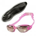 thumbnail image 3 of Gafas de Natación Gafas de Natación Antivaho Impermeables con Estuche Profesional No Plateado rosa, 3 of 9