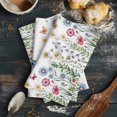 thumbnail image 6 of Spring Floral Kitchen Towels Set of 4, Water Absorbent Dish Towel, Pink Blue Flowers Botanical Butterflies Decorative Hand Towels - Quick Drying Cloth for Cooking Baking, 18x28 Inch, 6 of 8