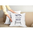 thumbnail image 2 of Ambesonne Saying Throw Pillow Cover 2 Pack, Happy Weekend Theme Graphic, 24", Purple Grey, 2 of 7