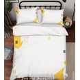 thumbnail image 3 of 3D Abstract Golden Geometry Quilt Cover Set Bedding Set Duvet Cover Pillowcases, 3 of 3