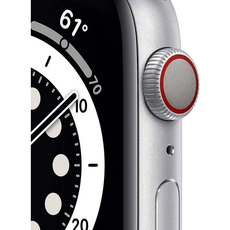 Apple Watch Series 8, GPS + Cellular, 45mm Silver, White Sport