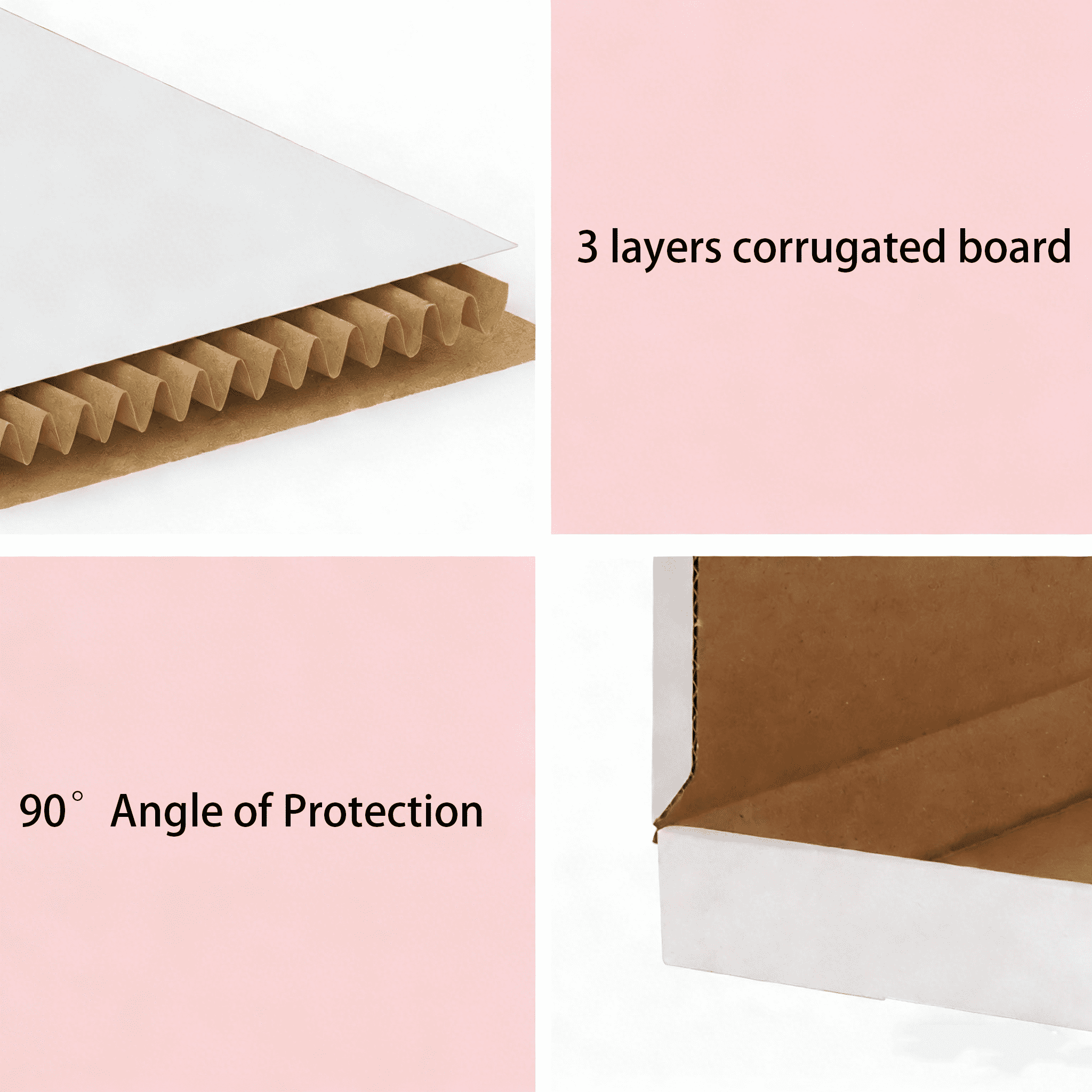 (100 pack)7x5x1 Shipping Boxes, White Small Corrugated Cardboard Box, Mailer Box