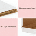 thumbnail image 3 of (100 pack)7x5x1 Shipping Boxes, White Small Corrugated Cardboard Box, Mailer Box, 3 of 5