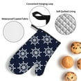 thumbnail image 4 of LAKIMCT Blue White Wheel Steering Oven Mitts and Pot Holders Sets Non-Slip Potholders Heat Resistant Oven Gloves for Kitchen Baking Cooking BBQ, 4-Piece Set, 4 of 9