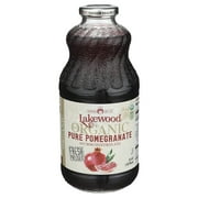 Lakewood Organic Pure Juice Fresh Pressed Pomegranate 32 fl oz Pack of 2
