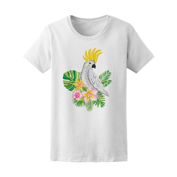 Parrot Cockatoo Tropical Bird T-Shirt Women -Image by Shutterstock, Female x-Large