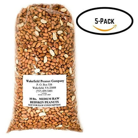 Virginia Peanuts Premium Grade Raw Red Skin Animal Peanuts for Squirrels, Birds, Deer, Pigs and a Wide Variety of Wildlife/Bulk Nuts/Blue Jays/Cardinals/Woodpeckers/Parrots/Doves (50 (Best Nuts For Skin)