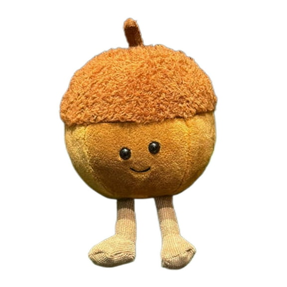 Stuffed Soft Doll, Cartoon Acorn Throw Pillow, Uniform Filling Plush Animal Toy for Kids Room, Living