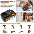 thumbnail image 3 of Batería de repuesto ArYee de 18 V, 6000 mAh, iones de litio para RIDGID, 3 of 8