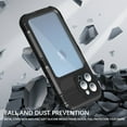 thumbnail image 6 of for iPhone 13 Pro Max Case Waterproof Shockproof Dustproof Full-Body Sturdy with Camera Lens Protection and Built-in Screen Protector,Underwater Full Sealed Cover for iPhone 13 Pro Max, Black, 6 of 12