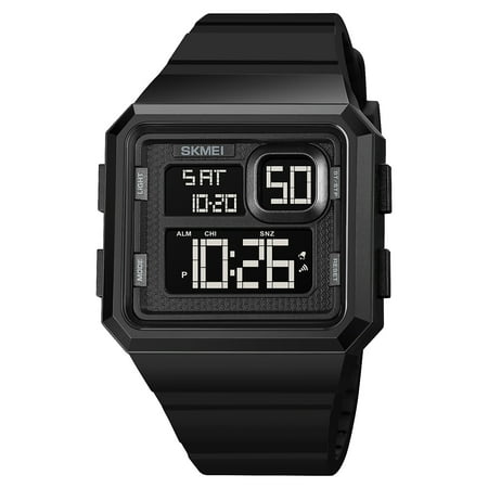 Men's Digital Watch, SKMEI Sports Hand Watch, 50M Waterproof Wrist Watch, Military Large Watch for Men with LED-Backlight Alarm Stopwatch