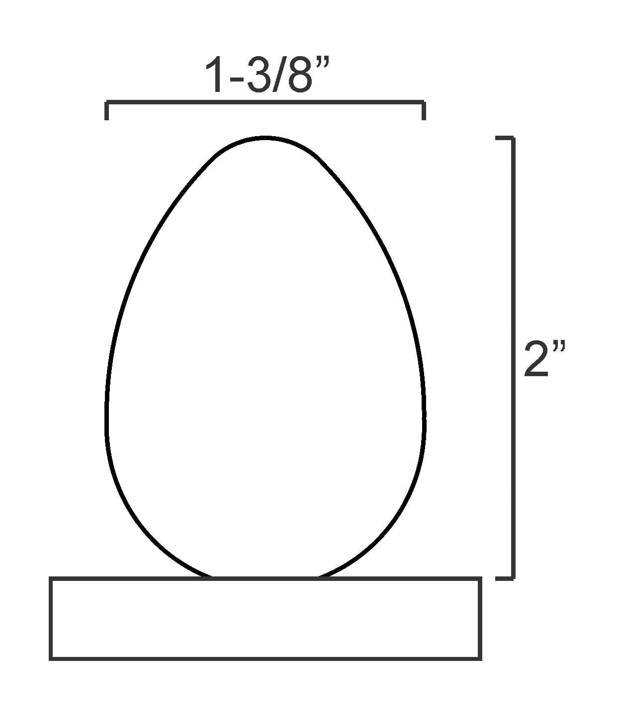 Magnum Target Steel Shooting Targets - 36 New Egg Knockover - Action Pistol & Rifle Silhouette - EGG36AR500