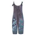 thumbnail image 3 of WILLBEST Jeans pour Femmes Combinaison d'Été Décontractée Sans Manches Imprimée Confortable avec Poches, 3 of 4