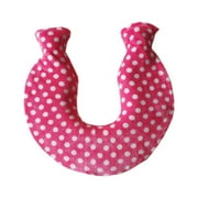1400ml Hot Water Bottle Neck Hand Feet Winter U-shaped Hot Water Bag Cover Shoulder Warm Removable Coral Fleece For Kids Adults Water Bag Bule Pink Yellow