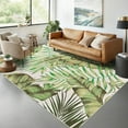 thumbnail image 2 of HOMERRY Floral Print Non Slip Area Rug 9' x 12' for Living Room Washable Indoor Carpet, Green, 2 of 5