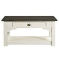 thumbnail image 3 of Riverside Furniture Grand Haven Wood Coffee Table in Feather White and Charcoal, 3 of 8