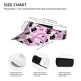 thumbnail image 3 of Honeii Pink Girl Halloween Print Adult Sunscreen Visor Cap, Adjustable Sun Protection Hat,Sun Visor Hats,UV Protection Outdoor Sports Golf Running Sun Caps, 3 of 7