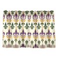 thumbnail image 7 of Yayeee Kitchen Curtains Light Filtering 27"x36" Rod Pocket Short Cafe Window Panel, Beige Floral Pattern, 7 of 7