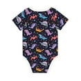 thumbnail image 6 of Rocae Cartoon Dinosaur for Baby Cotton Short-Sleeve Bodysuits for Unisex Onesies Bodysuit-6 Months, 6 of 7