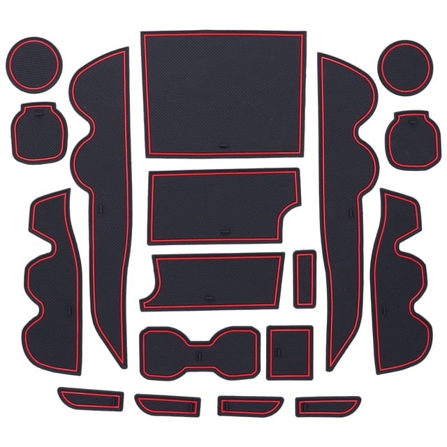 Alfombrilla para portavasos, 18 piezas, almohadilla de inserción para portavasos de consola central, alfombrillas para consola central, rendimiento sólido