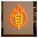 thumbnail image 2 of Letrero De Neón Con Forma De Barbacoa Y Kebab, Luz LED Regulable Para Decoración De Fiestas, Cocinas, Restaurantes De Comida Rápida Y Cocinas 42cm, 2 of 3